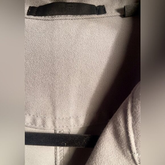 Uniqlo relaxed grey collared long sleeve button down layered cropped jacket XS - Picture 5 of 5